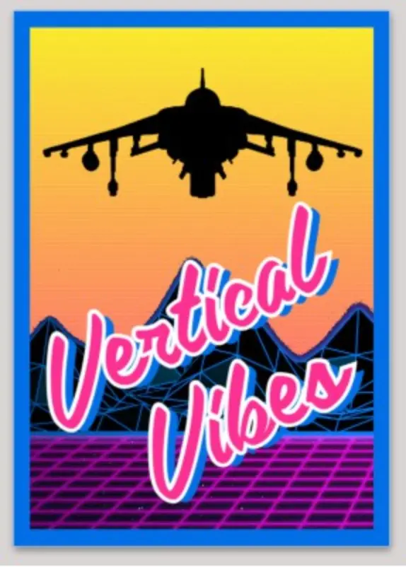 Av-8B Frd Vertical Vibes Sticker 1
