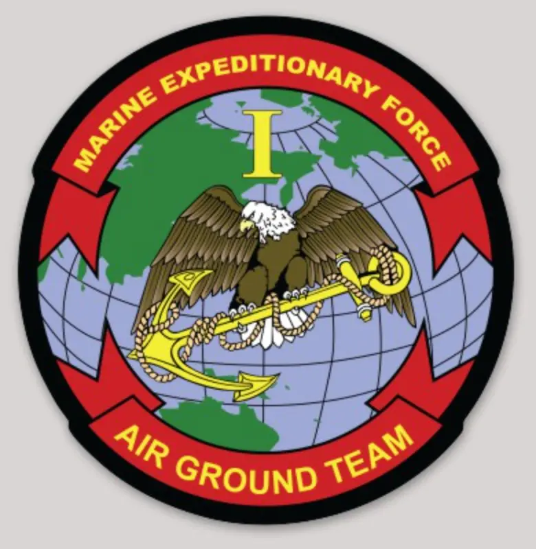 Officially Licensed 1St Mef Marine Expeditionary Force Air Ground Team Sticker 1