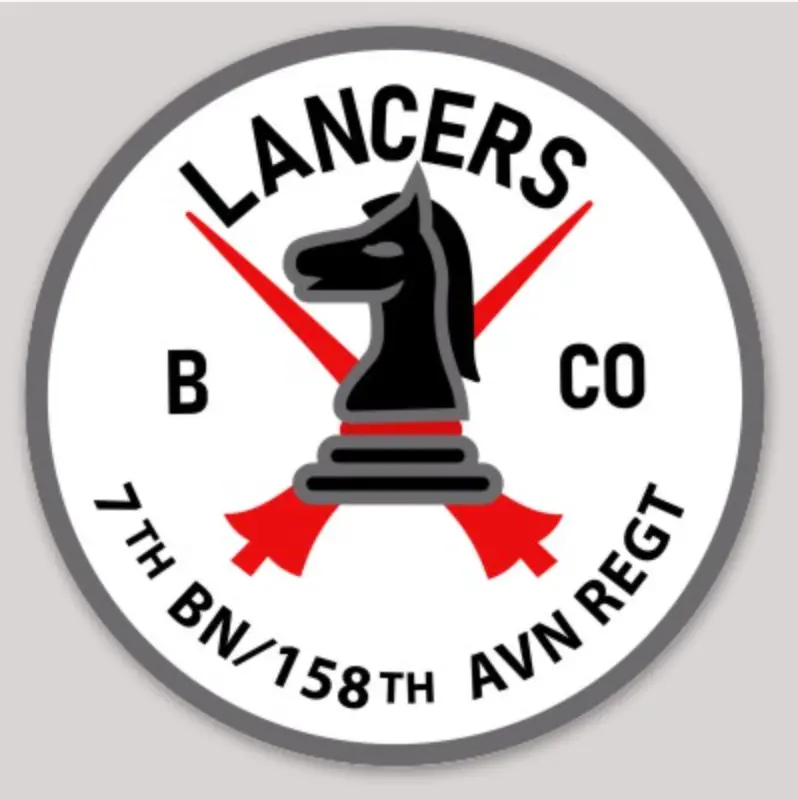 B Co 7/158Th Lancers Stickers 1