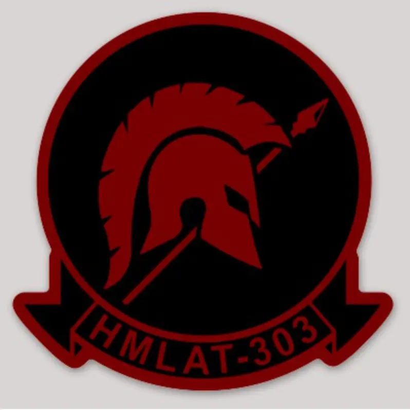 Officially Licensed Usmc Hmlat-303 Atlas 2019 Squadron Sticker 1