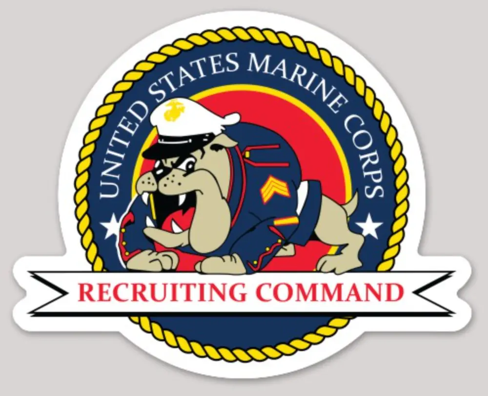Officially Licensed Usmc Recruiting Command Stickers 1