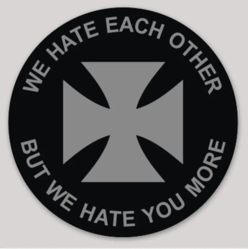 Official Hmla-169 We Hate Each Other But We Hate You More Sticker 1