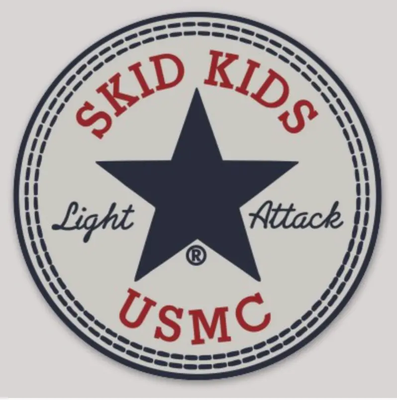 Usmc Skid Kids Sticker 1