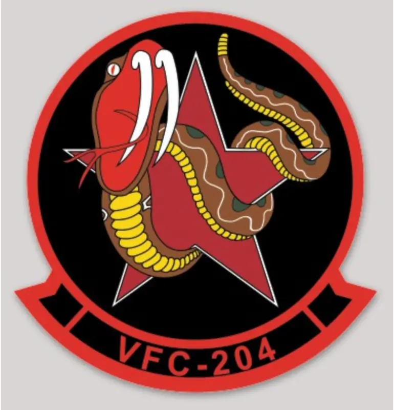 Officially Licensed Us Navy Vfc-204 River Rattlers Aggressor Sticker 1