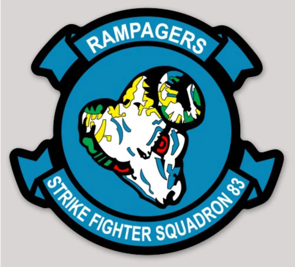Officially Licensed Us Navy Vfa-83 Rampagers Squadron Sticker 1