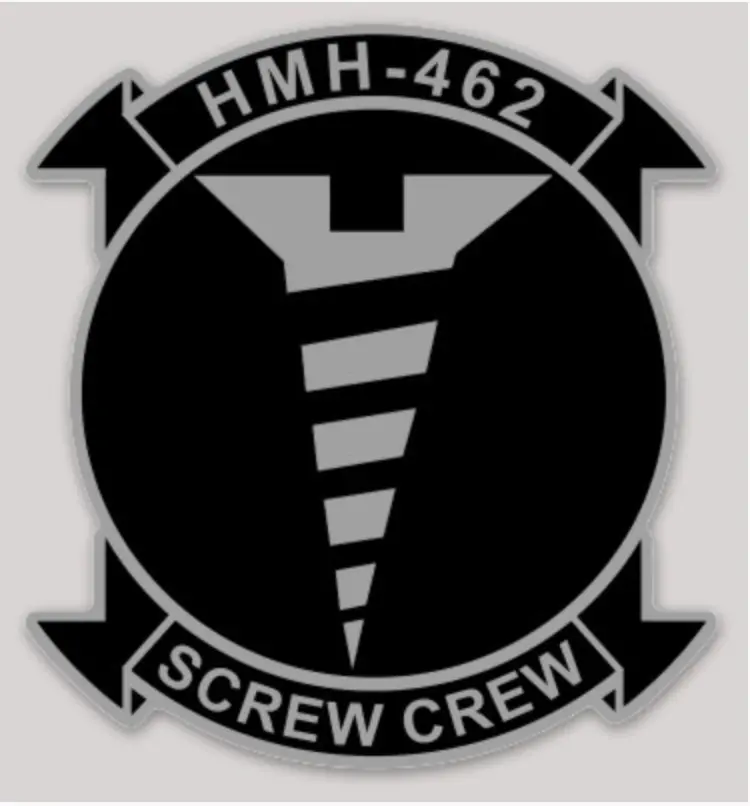 Officially Licensed Hmh-462 Screw Crew Sticker 1