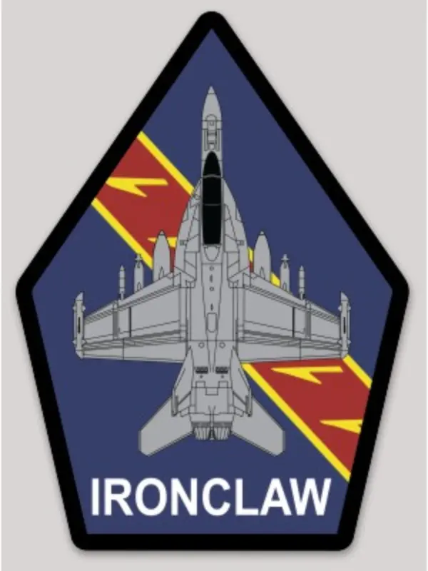 Official Vaq-136 Gauntlets Ironclaw Ea-18 Squadron Sticker 1