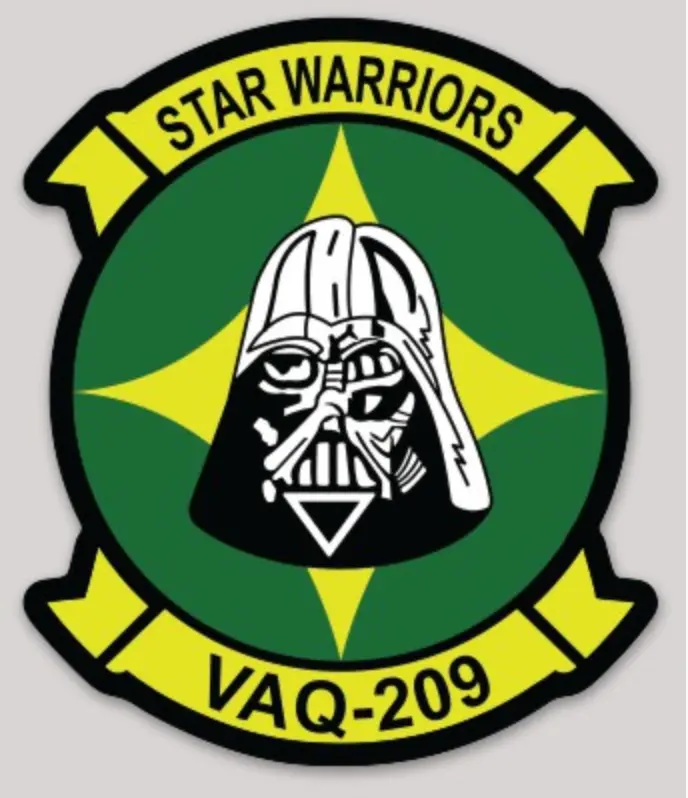Officially Licensed Us Navy Vaq-209 Star Warriors Squadron Sticker 1