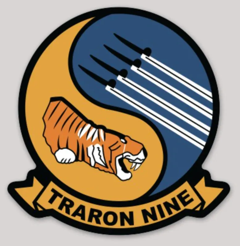 Officially Licensed Us Navy Vt-9 Tigers Squadron Stickers 1