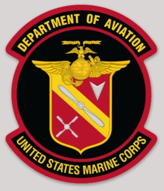 Officially Licensed Usmc Department Of Aviation Sticker (Pentagon) 1