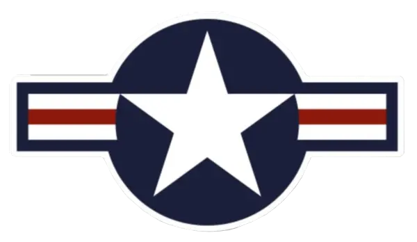 Us Aircraft "Stars & Bars" Sticker 1