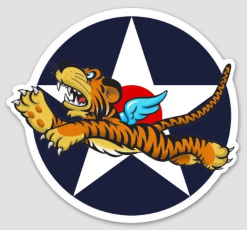 Us Army Air Corps Wwii Flying Tigers Sticker 1
