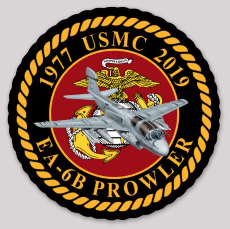 Officially Licensed Usmc Ea-6B Commemorative Sticker 1