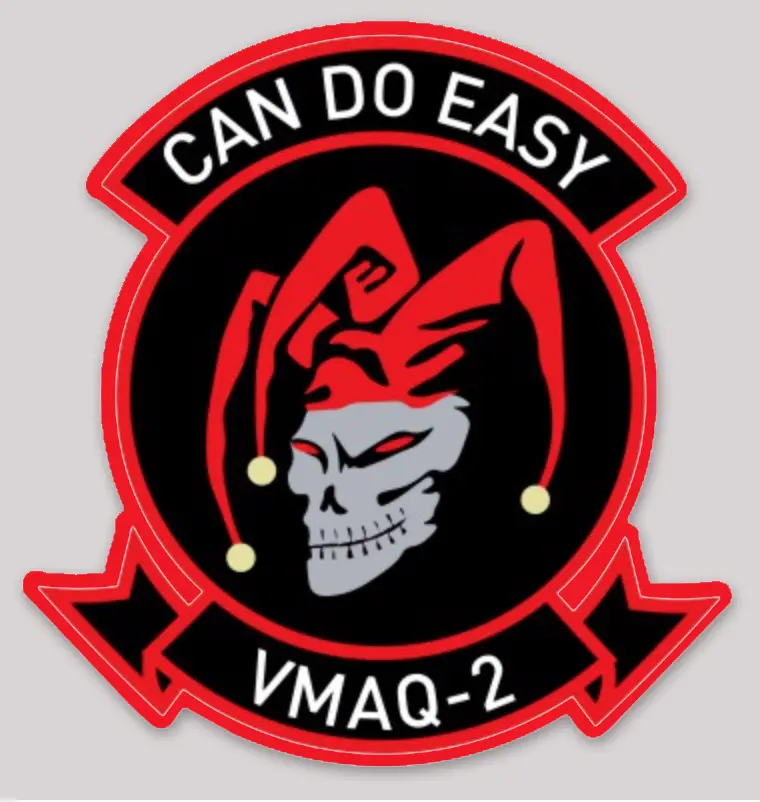 Officially Licensed Usmc Vmaq-2 Death Jesters Sticker 1