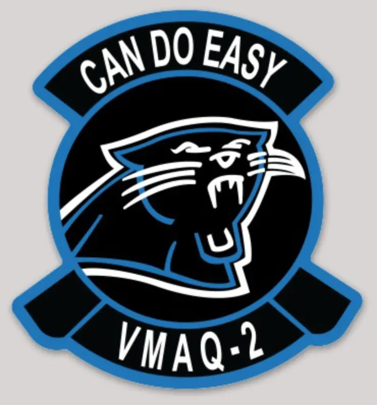 Officially Licensed Usmc Vmaq-2 Panthers Squadron Sticker 1