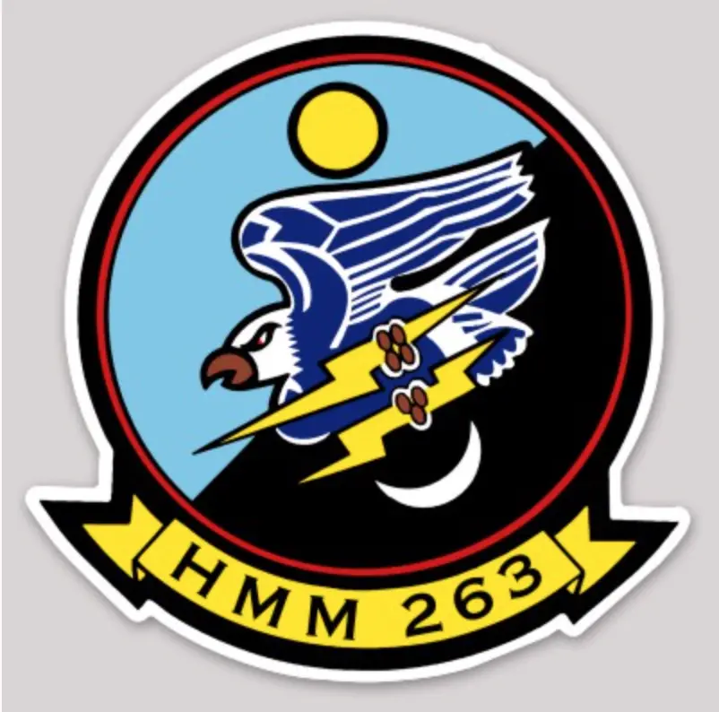 Officially Licensed Usmc Hmm-263 Thunder Chickens Sticker 1