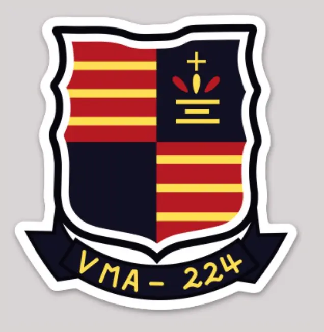 Officially Licensed Usmc Vma-224 Fighting Bengals Sticker 1