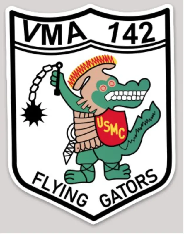 Officially Licensed Usmc Vma-142 Flying Gators Sticker 1