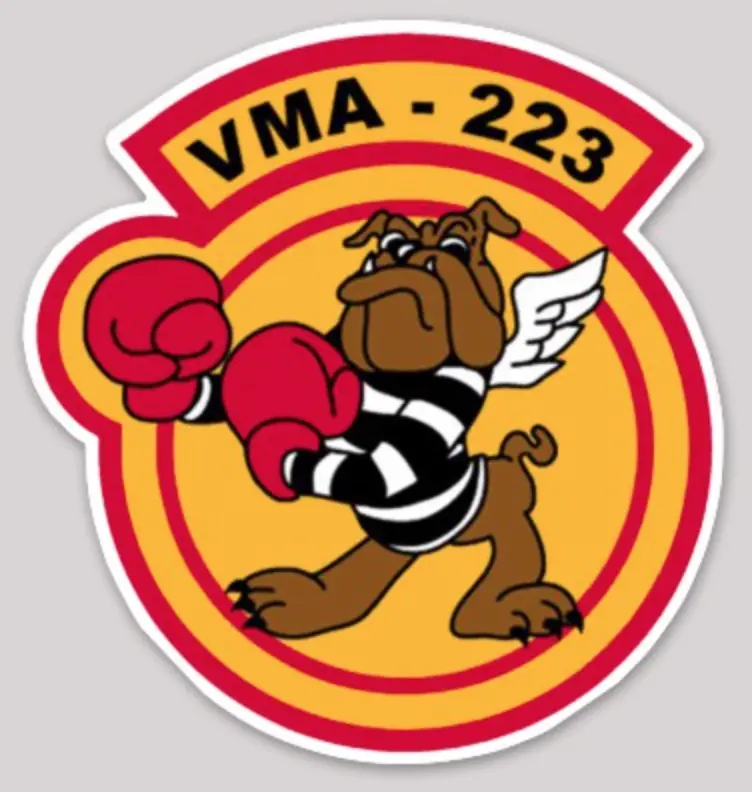 Officially Licensed Usmc Vma-223 Bulldogs Sticker 1