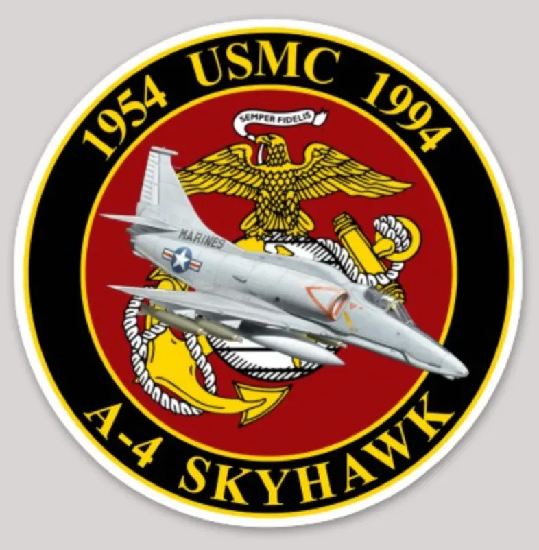 Officially Licensed Usmc A-4 Skyhawk Commemorative Sticker 1