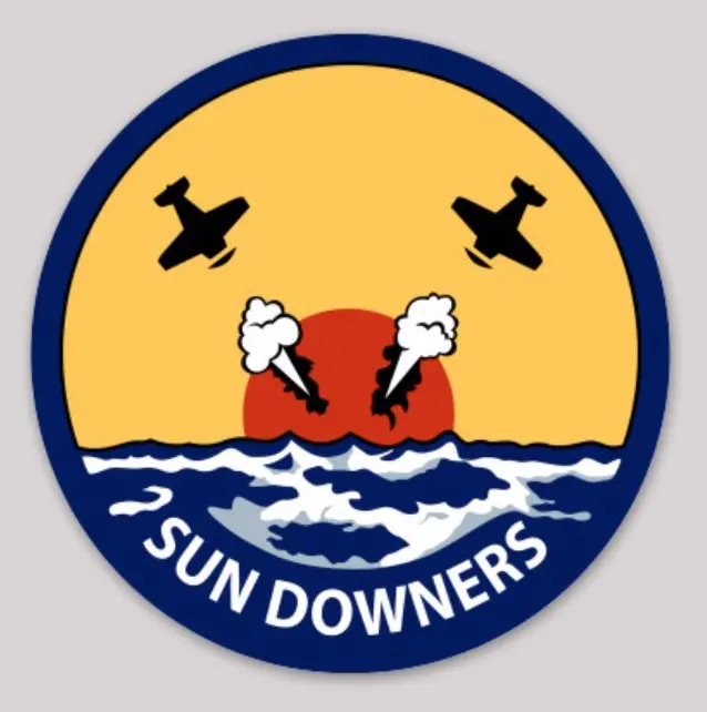 Officially Licensed Us Navy Vf-111/Vfc-111  Sundowners Sticker 1