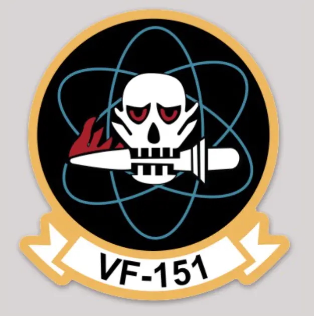Officially Licensed Us Navy Vf-151 Vigilantes (F-4 Phantom) Sticker 1