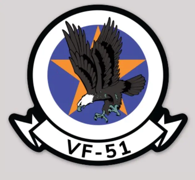 Officially Licensed Us Navy Vf-51 Screaming Eagles Sticker 1