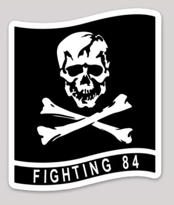Officially Licensed Us Navy Official Vf-84 Jolly Rogers Sticker 1