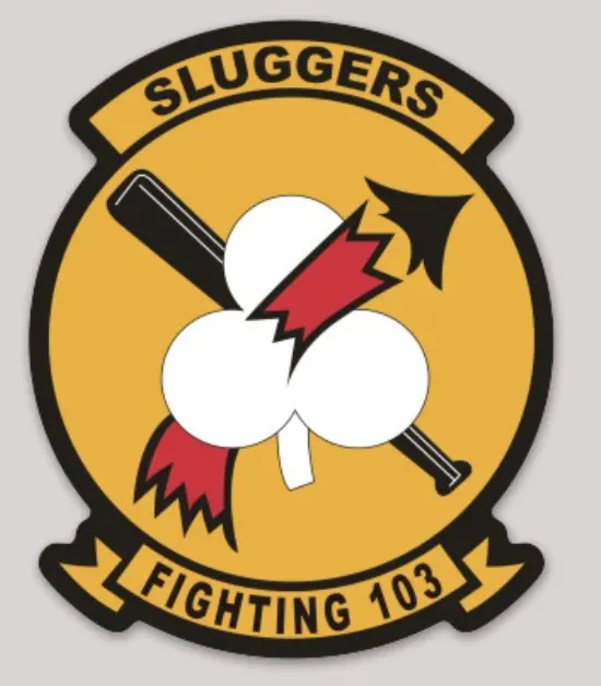 Officially Licensed Us Navy Vf-103 Sluggers Sticker 1