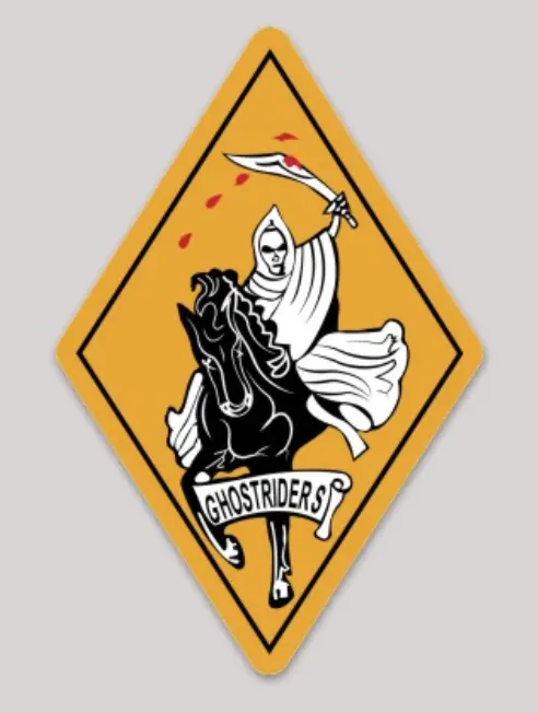 Officially Licensed Us Navy Vf-142 Ghostriders Sticker 1