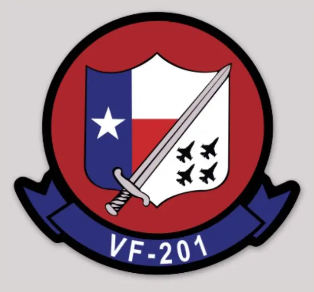 Officially Licensed Us Navy  Vf-201 Hunters Sticker 1