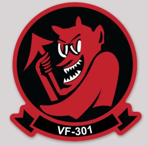Officially Licensed Us Navy  Vf-301 Devi's Disciples Sticker 1