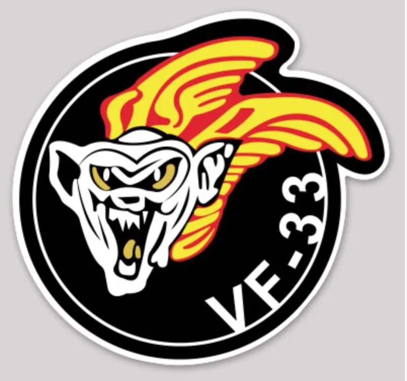 Officially Licensed Us Navy Vf-33 Tarsiers Sticker 1