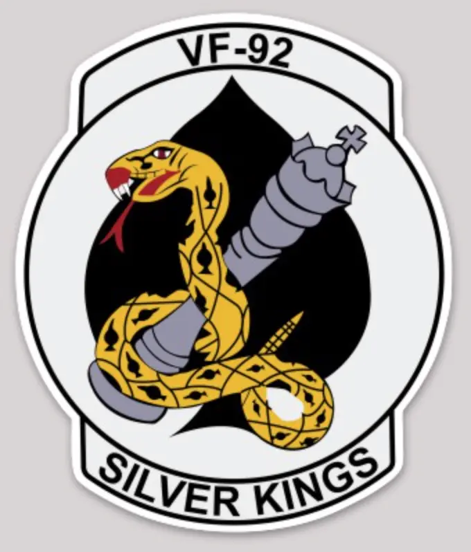 Officially Licensed Us Navy Vf-92 Silver Kings Sticker 1