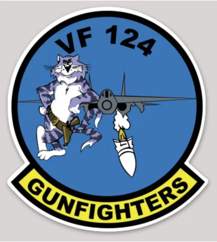 Officially Licensed Us Navy Vf-124 Gunfighters Sticker 1