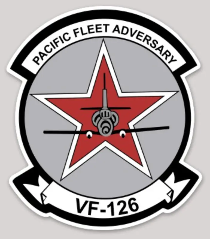 Officially Licensed Us Navy Vf-126 Adversary Sticker 1