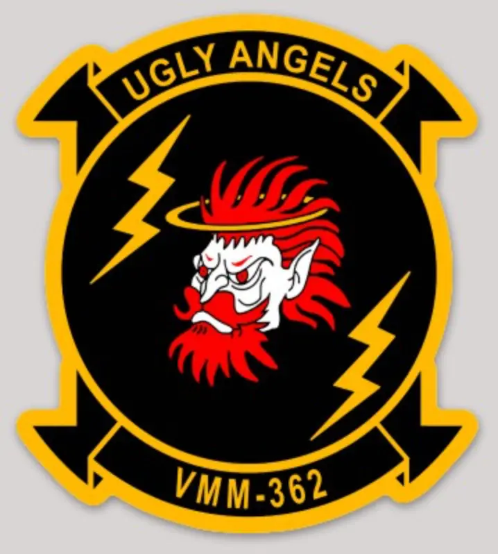 Officially Licensed Usmc Vmm-362 Ugly Angels Sticker 1