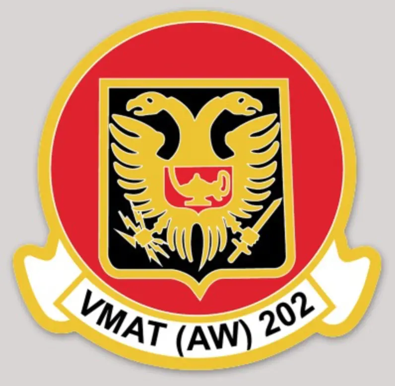 Officially Licensed Usmc Vmat (Aw)-202 Double Eagles Sticker 1