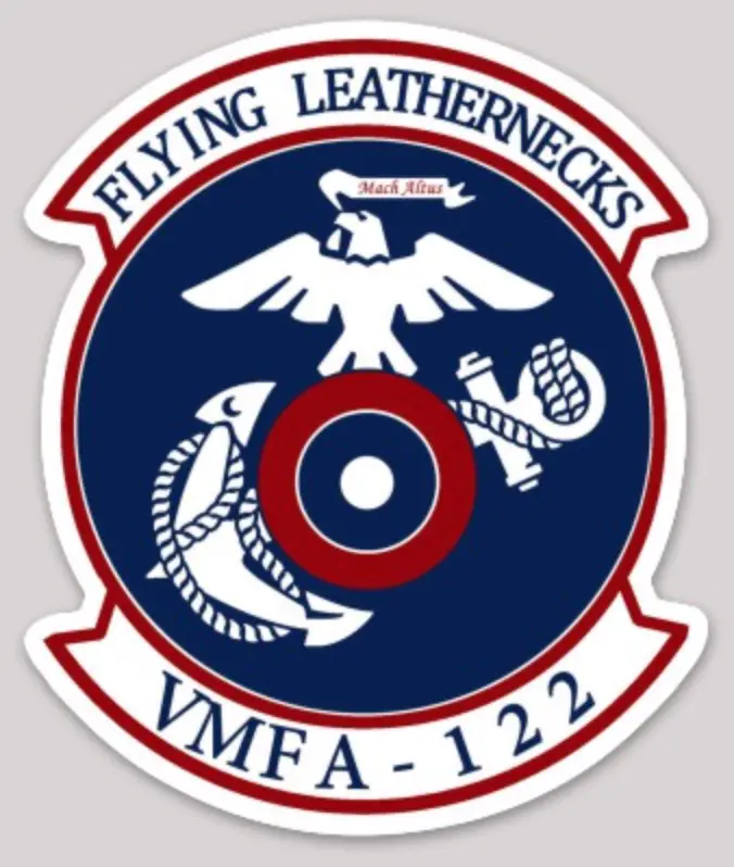 Officially Licensed Usmc Vmfa-122 Flying Leathernecks Sticker 1