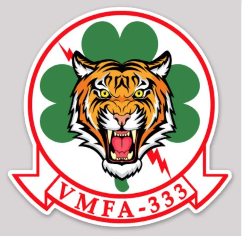 Officially Licensed Usmc Vmfa-333 Trip Trey Sticker 1