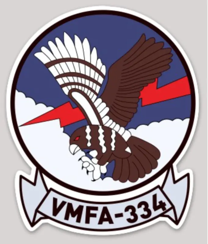 Officially Licensed Usmc Vmfa-334 Falcons Sticker 1