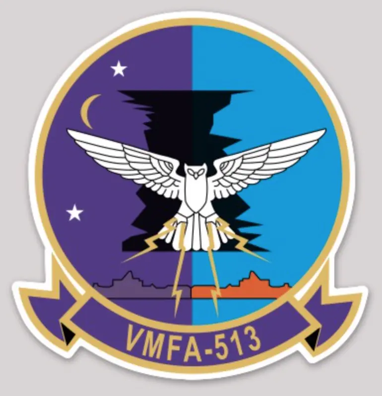 Officially Licensed Usmc Vmfa-513 Flying Nightmares Sticker 1