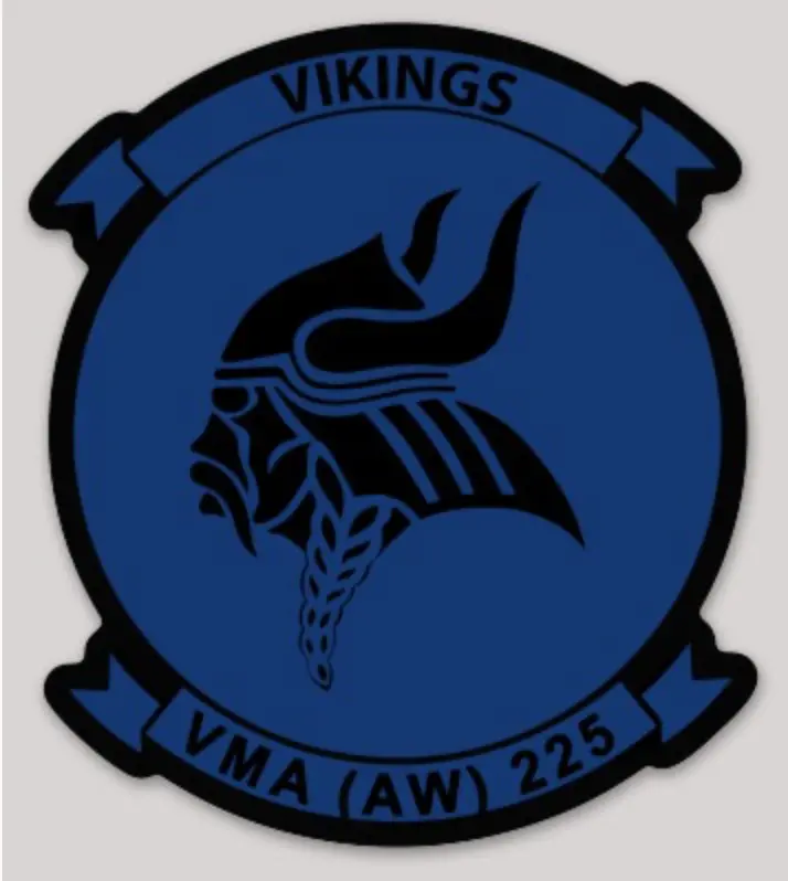 Officially Licensed Usmc Vma(Aw)-225 Vikings Sticker 1