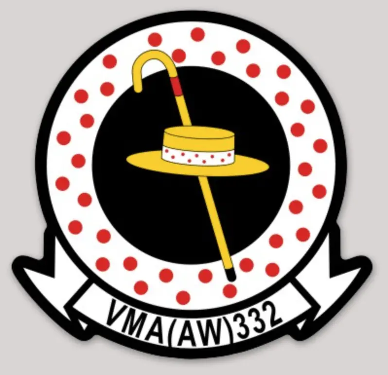 Officially Licensed Usmc Vma(Aw)-332 Moonlighters Sticker 1