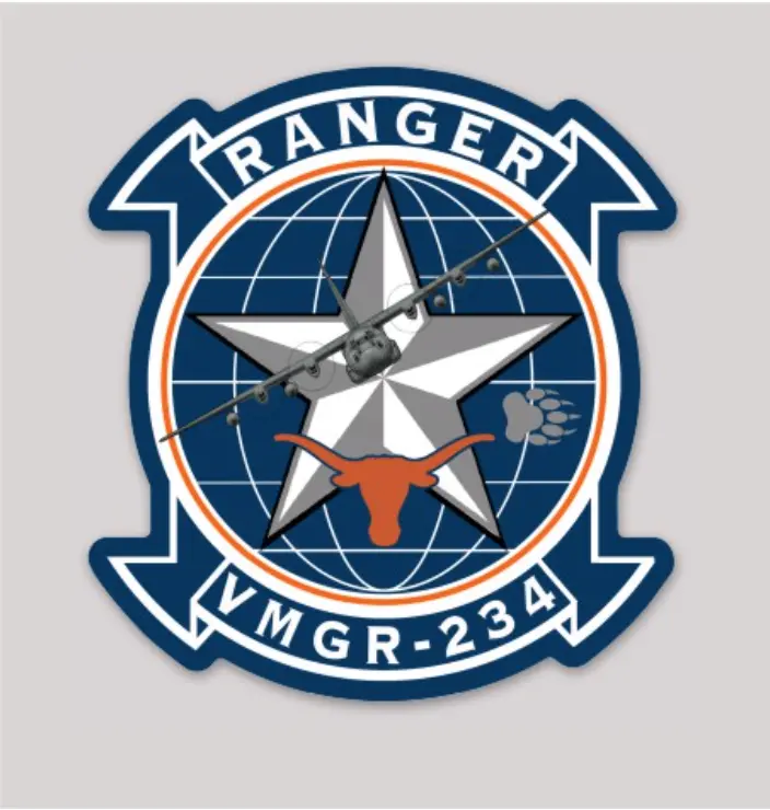 Officially Licensed Usmc Vmgr-234 Rangers Squadron Sticker 1