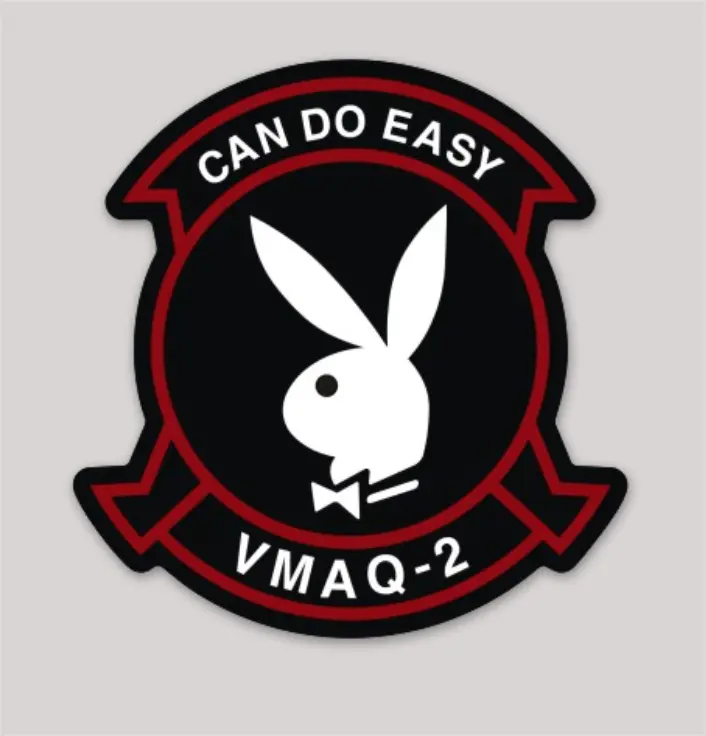 Officially Licensed Usmc Vmaq-2 Playboys Sticker 1