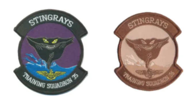 Officially Licensed Us Navy Vt-35 Stingrays Squadron Patches 1