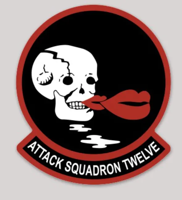 Officially Licensed Us Navy Official Va-12 Flying Ubangies Sticker 1