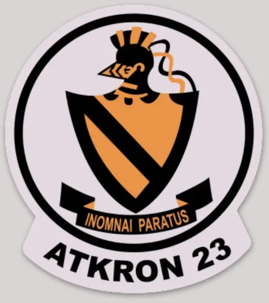 Officially Licensed Us Navy Va-23 Black Knights Stickers 1