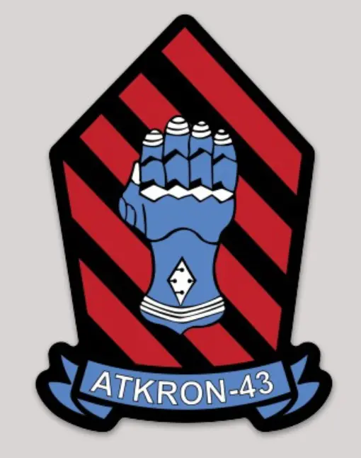 Officially Licensed Us Navy Va-43 Challengers Sticker 1